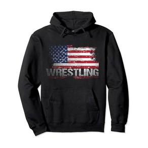 USA Flag College Westling Amateu Westle Gift Pullove Hoodie 미국 국기 대학 레슬링 아마추어 레슬링 선수 선물 풀오버 후드티