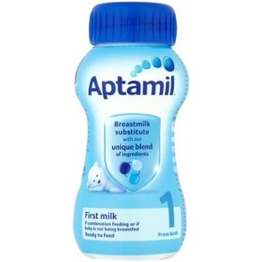 영국직송 Aptamil 1 Fist 밀크 fom Bith 200ml (팩 of 12 x 200ml) 압타밀, 1팩