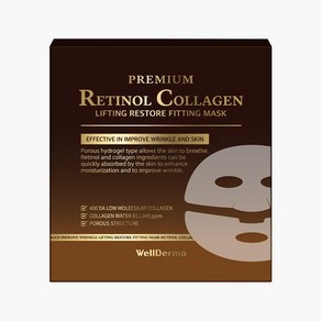 welldema [웰더마 공식] 레티놀 콜라겐 프리미엄 겔 마스크 팩 25ml 4장입, 1개