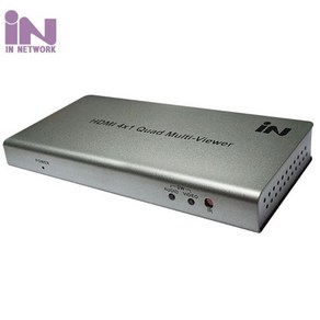 IN NETWORK IN-HSW4V 1:4 HDMI 모니터 분할기 멀티뷰어, 1개