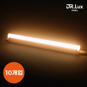 닥터룩스 간접조명 LED T5 5w 300mm, 전구색, 10개