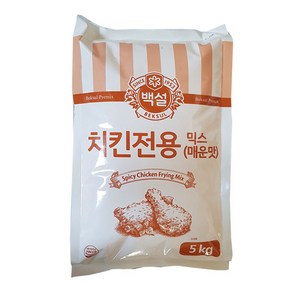 (무)백설 치킨전용믹스(실온 매운맛 5Kg), 5kg, 4개