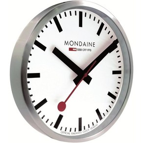 [정품]국내 당일발송 몬데인시계 MONDAINE A990.CLOCK.16SBB 벽시계 가정용 벽시계 스위스시계 기차역시계