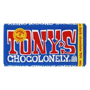 Tony's Chocolonely Extra Dark Chocolate Bar 6 oz. Tony's Chocolonely 엑스트라 다크 초콜릿 바 6 oz.