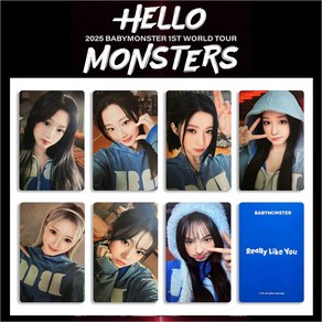 [국내배송]베이비몬스터 콘서트 2025 월드투어 HELLO MONSTERS 포카 18 장, 6장, d