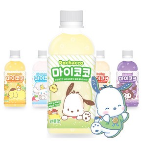 산리오 마이코코 음료 포차코 레몬맛 340mlx1 입 pet 과육, 340ml, 1개