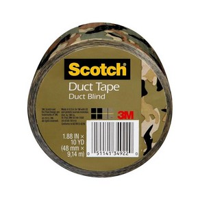 Scotch 스카치 덕트 테이프 카모 1.88인치 x 10야드 1롤 910-CMO-C