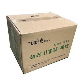 더바른 배접 쓰레기 비닐봉투 투명, 100L, 100개