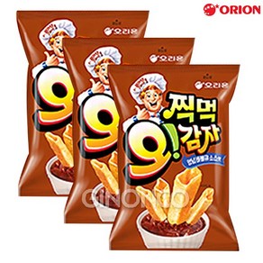 [지노앤코]오리온 찍먹 오!감자 양념바베큐 소스맛 136g, 3개