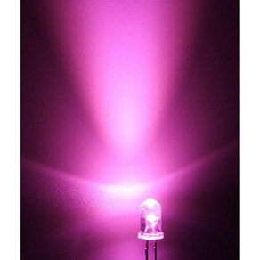 아두이노 5파이 5mm 고급 고휘도 투명 핑크색 발광다이오드 Pink Tanspaent LED 0.1%의 비밀, 10개