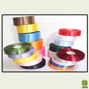 공단리본 폴리주자리본 10mm / 15mm / 25mm x 45m 선물포장리본, 10mm(45m), 50.벽돌