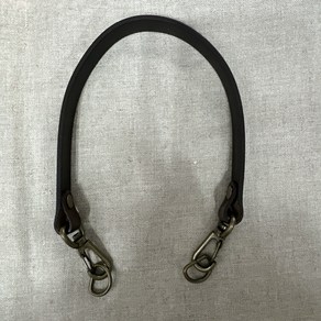 [세아퀼트] 양고리 가죽핸들 한줄가죽핸들 1.5cmx30cm, 검정, 1개