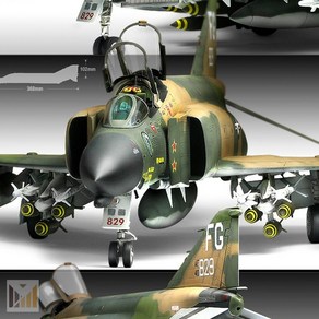 온통 YEAH 1대48 F-4C VIETNAM WAR 베트남전 전투기 모형장난감, 1개, 본상품선택