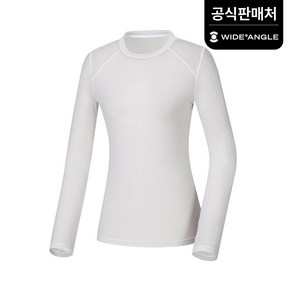 [와이드앵글 공식] [골프] 여성 VA 매쉬 소매 라운드 베이스레이어 L WWM23296W2