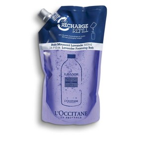 L'Occitane LOccitane Lavende Bubble Bath Refill 록시땅 라벤더 버블 바스 입욕제 리필 16.9floz, 1개, 500ml