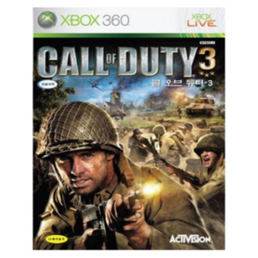 [중고] xbox360 콜오브 듀티3 한글판 엑스박스 360 엑박