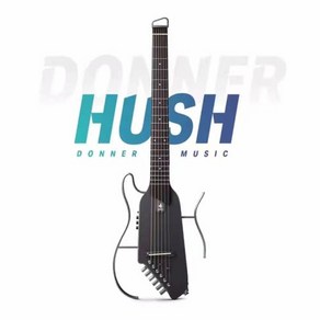 사일런트기타 Donner HUSH-I PRO 헤드리스 무소음 어쿠스틱 일렉트릭 기타 휴대용 분리형 여행용 HUSH