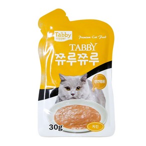 테비 탑퍼 쮸루쮸루 치킨 30g 고양이 파우치 간식 쭈루쭈루 퓨레, 단품, 1개