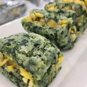 [미소떡방] 달콤한 밤과 향긋한 쑥의 만남 아침식사 간식떡 밤쑥설기, 100g, 10개