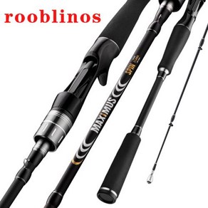 Rooblinos MAXIMUS 루어 낚싯대 30T 카본 후지 가이드 스피닝 캐스팅 로드 3-50g ML/MH 트래블 로드 1.8m 2.1m 2.4m 2.7m 3.0, 1) 회전 2.13m10-40g