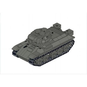 MOC 군사 시리즈 2차 세계 대전 T-34 탱크 호환블럭 모델 빌딩 블록, T-34탱크390pcs부품+전자도면, 1개