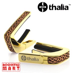 Thalia 탈리아 카포 24K 골드 Capo with Hawaiian Koa Celtic Knot Inlay / 24k Gold CG201, 1개