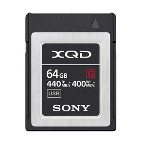 소니 SONY XQD 메모리 카드 64GB QD-G64F 쓰기 속도 400MBs 읽기 속도 440MBs, 1개