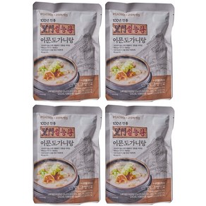 피코크 정성을 가득 담아 만든 뽀얀 이문 도가니탕 500g x 4개 냉장 (총2000g)