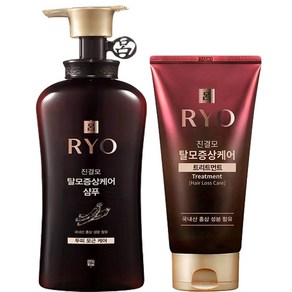 [22년최신형] 려 진결모 탈모증상케어 샴푸 490ml + 트리트먼트300ml + 마스크 증정 (옵션 택 1)