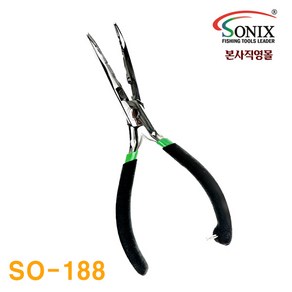 소닉스 낚시플라이어 스테인레스 파키스탄 곡선형 멀티프라이어 바늘빼기 펜치