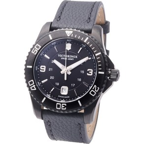 Victoinox VICTORINOX 스위스 군대 Men Maveick 43mm 시계 [세금포함] [정품] 블랙 w/ 가죽 스트랩 - 241787 손목시계 명품시계 패션시계