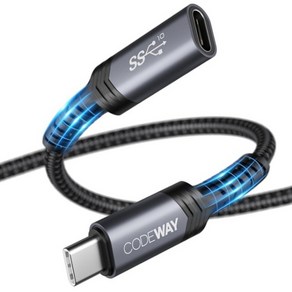 코드웨이 USB C타입 3.2 GEN2 연장케이블, 1개, 1m