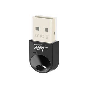 엠비에프 엠비에프 USB 블루투스 동글 5.3 블랙 MBF-BT53BK, 1개