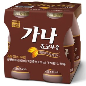 푸르밀 가나 초코우유, 225ml, 24개