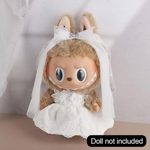 라부부 인형 옷 후드 컬러 매치 귀여운 장식 작은, A.No Doll, 1개