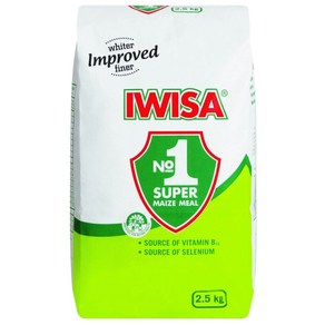 Iwisa Supe Maize Meal 슈퍼 메이즈 밀 2500g, 1개, 2.5kg