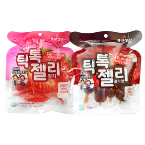 틱톡젤리 160g 2종 딸기1개+콜라1개 총2개