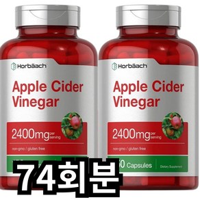 호바흐 애플 사이다 비니거 2400mg 200정 hobaach Apple Cide Vinega, 1개, 74회분