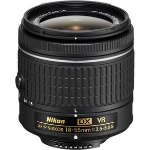 니콘 DSLR 카메라용 AF P DX NIKKOR 18 55mm f 3.5 5.6G VR 렌즈 1217887, 상세페이지 참조, 1개