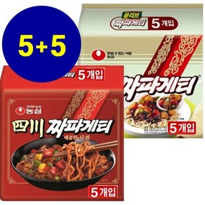 농심 사천 짜파게티 + 짜파게티, 10개