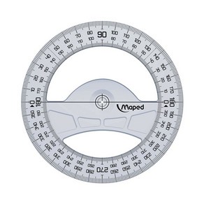 제도 마패드 지오메트릭 360도 각도기 분도기 12cm (242360), 단품