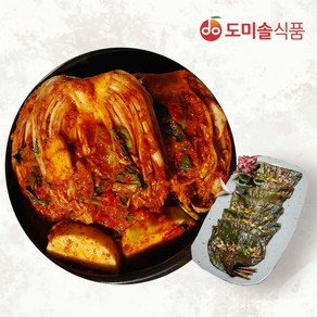 (m)도미솔 사랑채포기김치 3 kg+깻잎김치 1kg