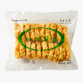 야채튀김 야채카키아게 1.2kg(60g x 20ea) 우동 카레 텐동 일식 튀김 마로푸드, 1.2kg, 1개