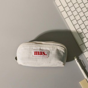 아트박스/마스마룰즈 Hapoom pencil cosmetic pouch _ Ivoy, 1개