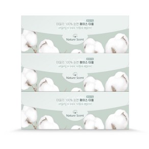 NatueScent 네이처센트 수건대용 일회용 순면 100% 페이스타올 플레인타입 60매, 60매입, 3개