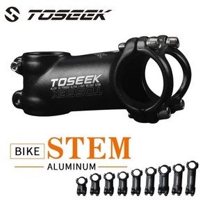 TOSEEK 초경량 알루미늄 자전거 스템 7 도 Mtb 산악 31.8x45/55/60/65/70/80/90/100/110mm 액세서리, 08 Angle 7-55mm, 1개