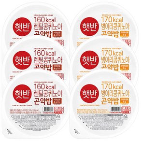 햇반 퀴노아 곤약밥 (렌틸콩+병아리콩), 150g, 3세트