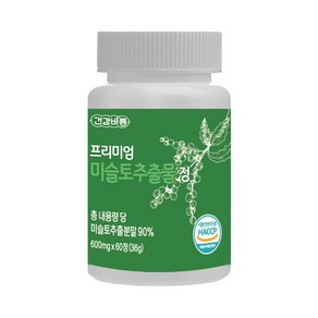 건강바름 프리미엄 미슬토추출물 정 600mg, 1개, 60정