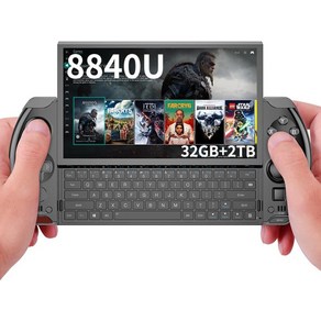 GPD Win 4 2024 AMD Ryzen 7 8840U-32GB+2TB 6인치 미니 핸드헬드, 3, 2, 1, 검은색