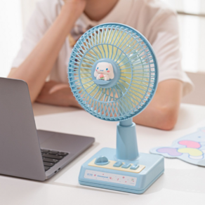 키티 산리오 레트로 미니선풍기 탁상용선풍기, 시나몬롤